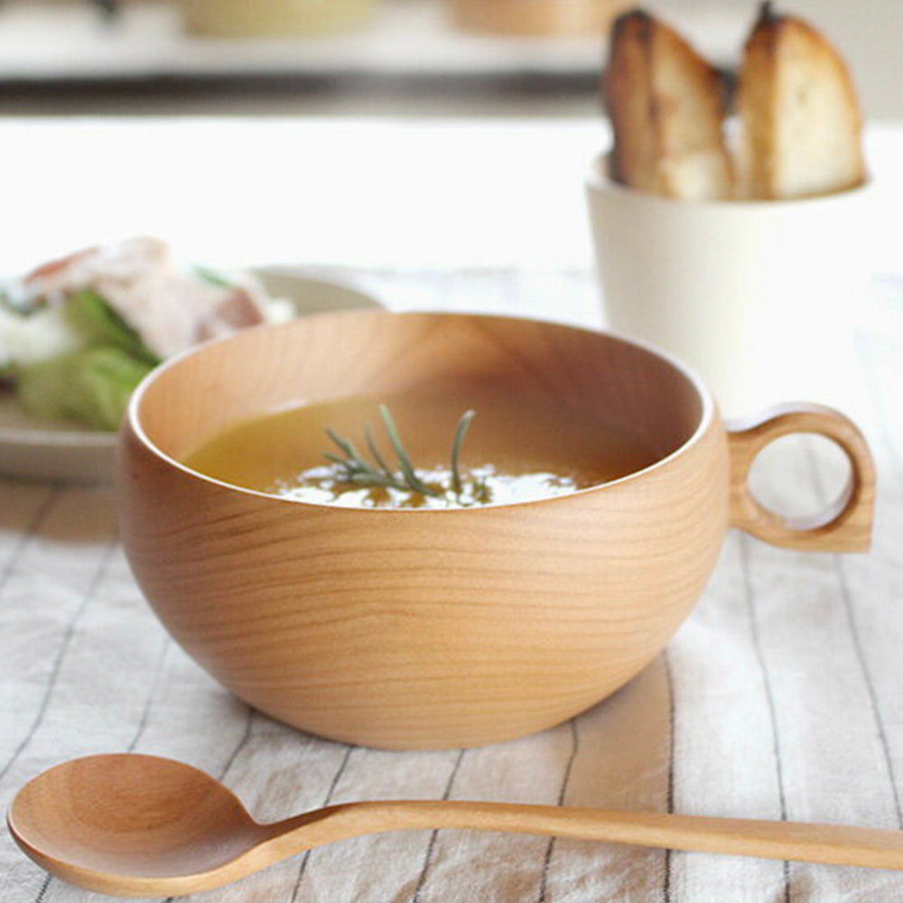 日本手工櫻木湯杯 Handcrafted Sakura Wood Soup Mug