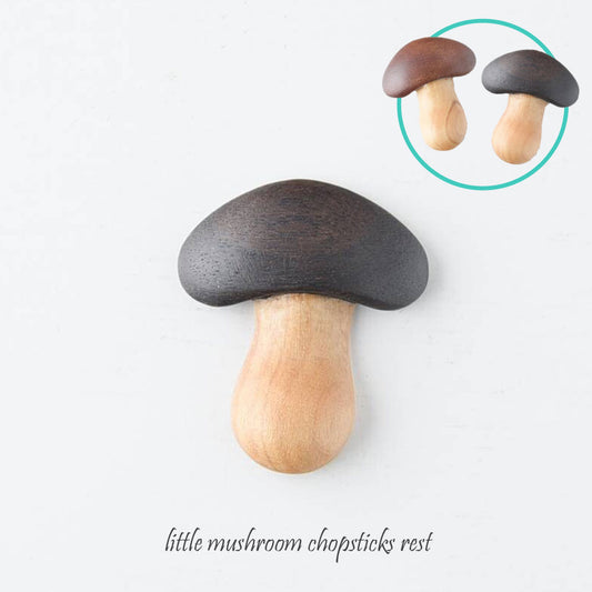 小蘑菇木製筷子托架 Little Mushroom Wooden Chopsticks Rest