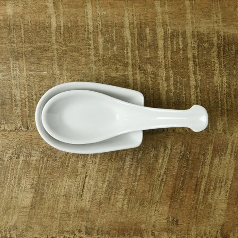 日本製中式匙羹連羹托 Japan Minoware Spoon with Saucer