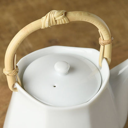深山七福白瓷茶壺 Shichifuku White Porcelain Teapot
