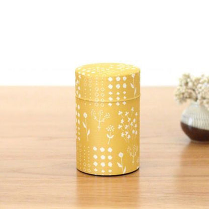 星燈社和紙茶罐 - 押花 Seitousha Washi Tea Canister - Pressed Flower