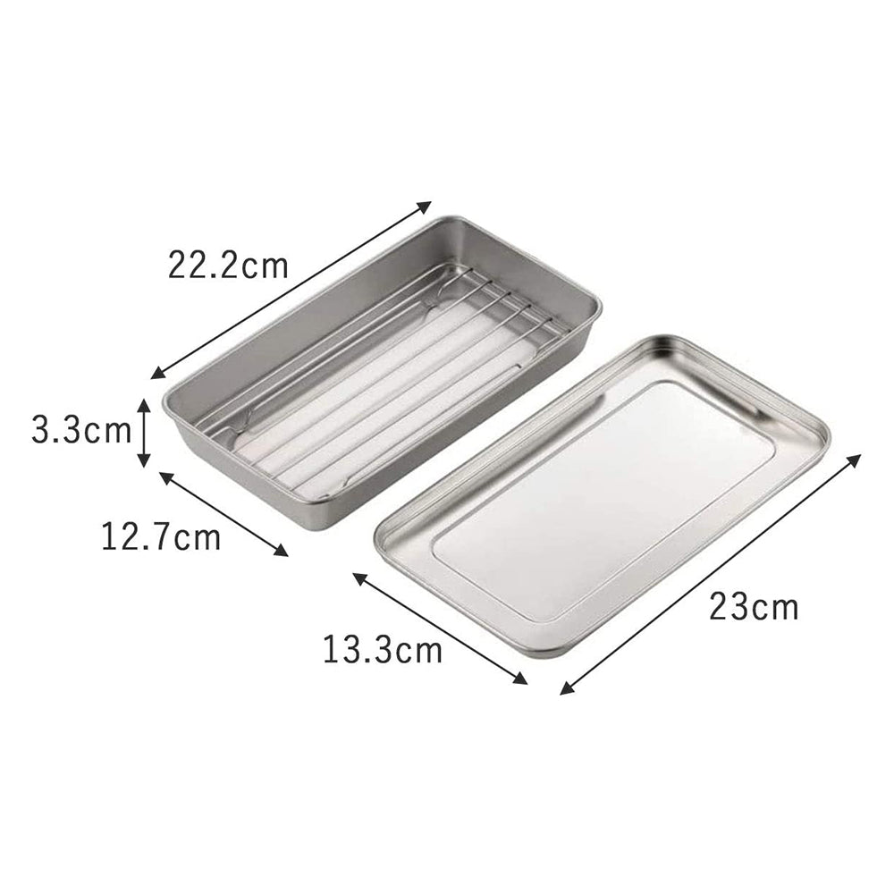 日本不銹鋼炸物料理盤套裝Japan Stainless Steel Cooking Tray Set