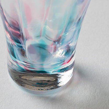 津輕手工清酒杯連木枡套裝 - 春霞 Tsugaru Vidro Artisanal Sake Glass Set - Haze