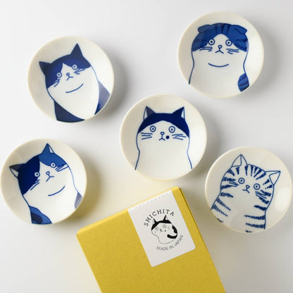 五個貓樣小碟套裝 (一套5件) Five Cat Faces Petite Plate Set (A set of 5)