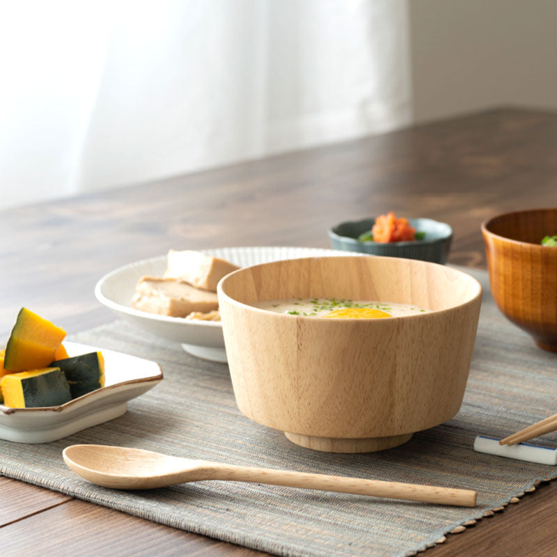 日本製手工橡膠木碗 │Handcrafted Rubberwood Bowl