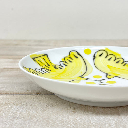 自由鳥波佐見焼圓形碟 Free Bird Hasami Porcelain Round Plate