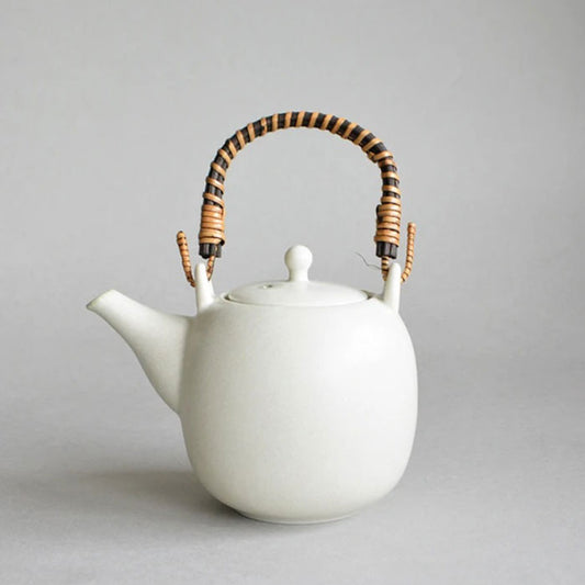 翠 日本美濃燒手工茶壺 - 素白 Emerald Minoware Teapot - Shiro