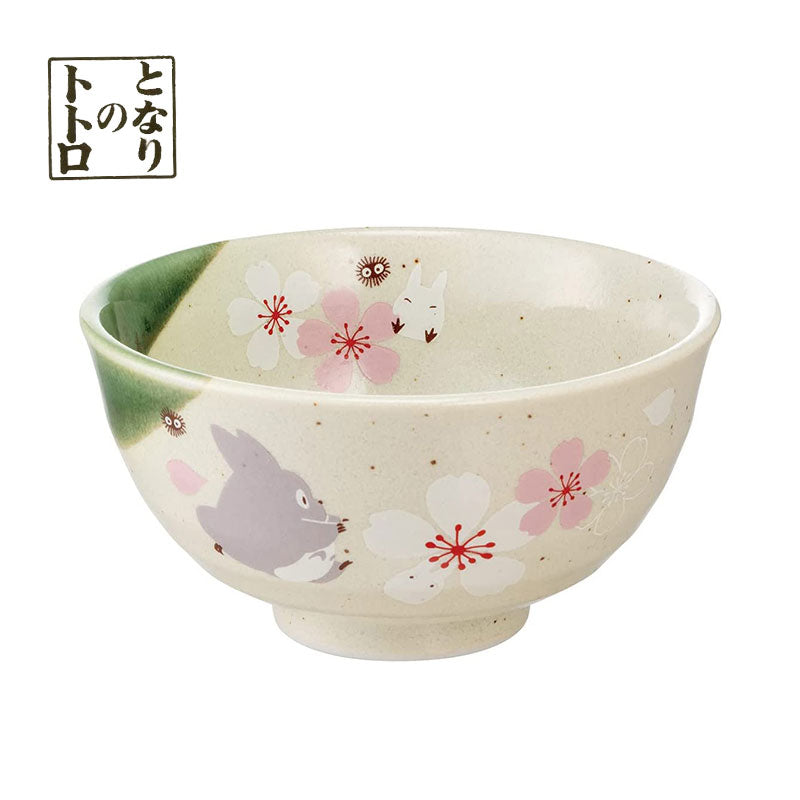 龍貓櫻花美濃燒丼飯碗 Totoro Sakura Minoware Don Bowl