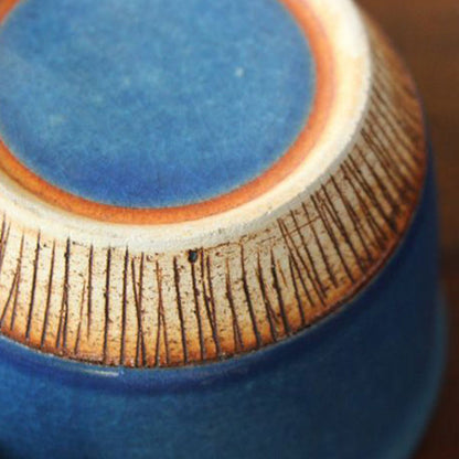 日本手工陶瓷咖啡杯 - 海藍色 Artisanal Ceramic Coffee Mug - Marine Blue