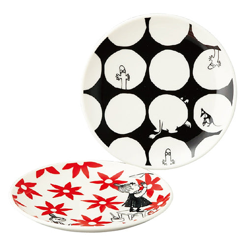 姆明蛋糕碟套裝 - 花與波點*Moomin Cake Plate Set - Flower & Dot