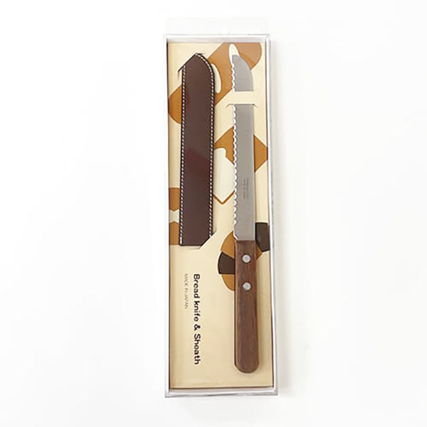 日本麵包刀連皮革刀套│Japan Bread Knife & Sheath Set
