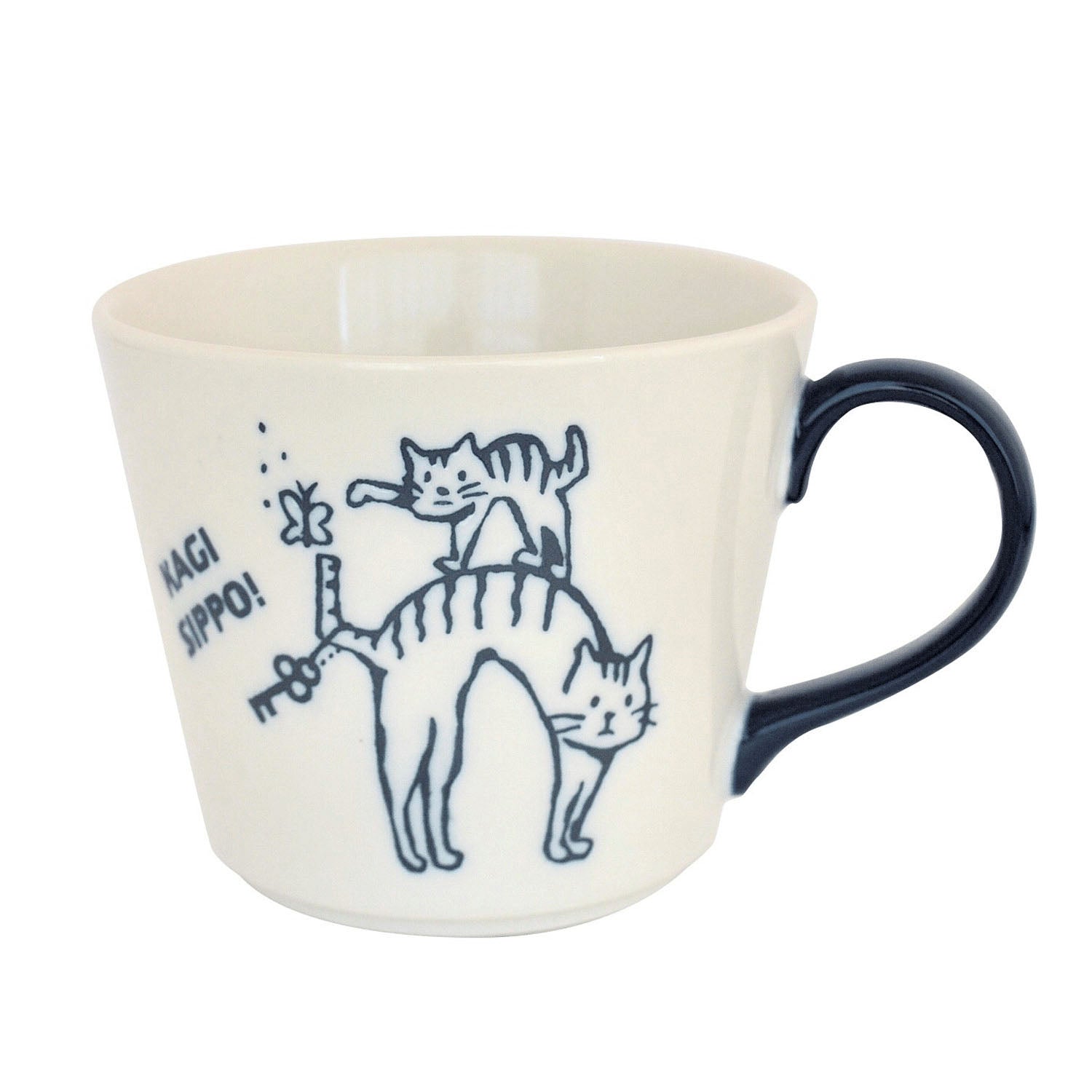 鑰匙尾巴貓兒陶瓷杯 │Key Tail Cat Mug 