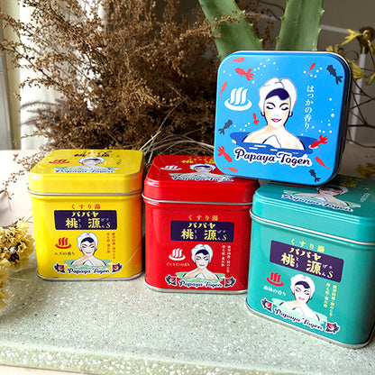 日本桃源浴鹽復刻版鐵盒裝 Papaya Togen Bath Salt