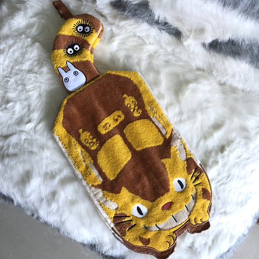 龍貓與貓巴士造型抹手巾 Totoro and Catbus Hanging Hand Towel 