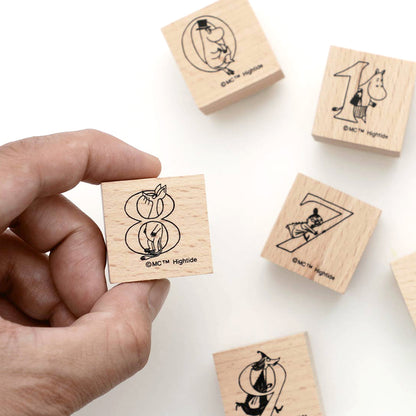 姆明木印章套裝 - 數字 Moomin Wooden Stamp Set - Number