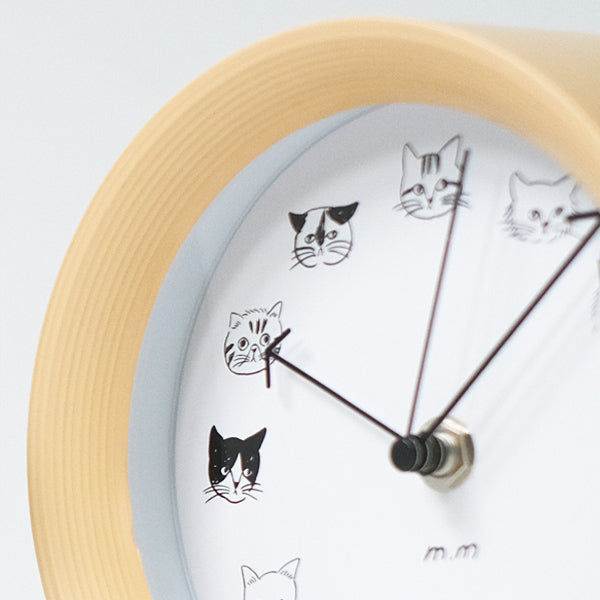 松尾Miyuki 貓咪時鐘 Miyuki Cat Faces 2way Clock
