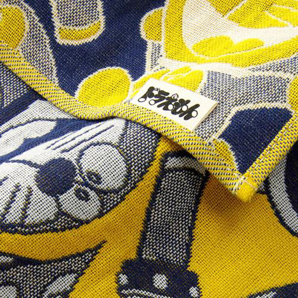 哆啦A夢三層織造紗巾 - 黃色 Doraemon Gauze Towel - Yellow