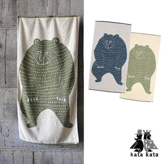 Katakata 熊日本今治浴巾│Katakata Bear Imabari Bath Towel